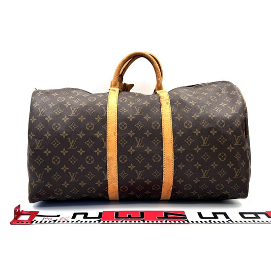 LOUIS VUITTON Monogram Keepall 55 Boston Bag