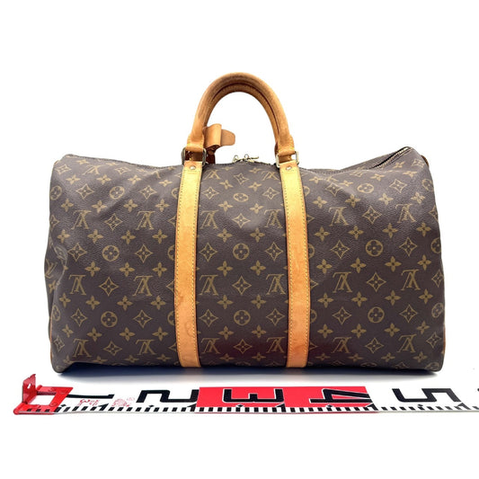 LOUIS VUITTON Monogram Keepall 50 Boston Bag