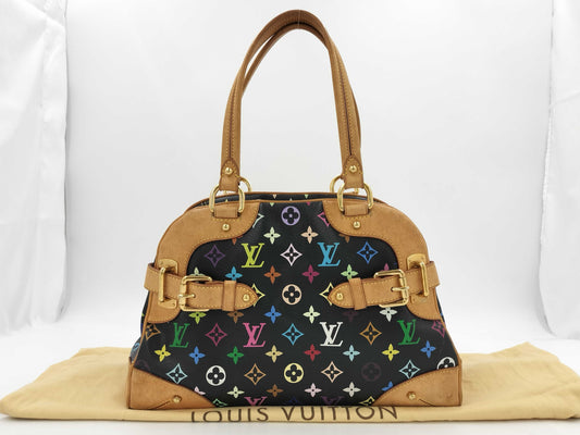 LOUIS VUITTON Monogram Multicolore Claudia Noir Handbag M40194