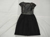 CHANEL Docking Dress, Leather, Tweed, Black, Mixed Material, Coco Mark, Size 38, Dress