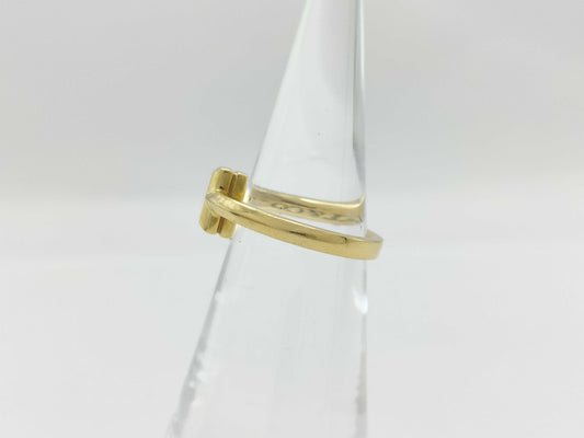 Tiffany & Co. T One Narrow Diamond Ring in Yellow Gold and Au750, 3.8g 