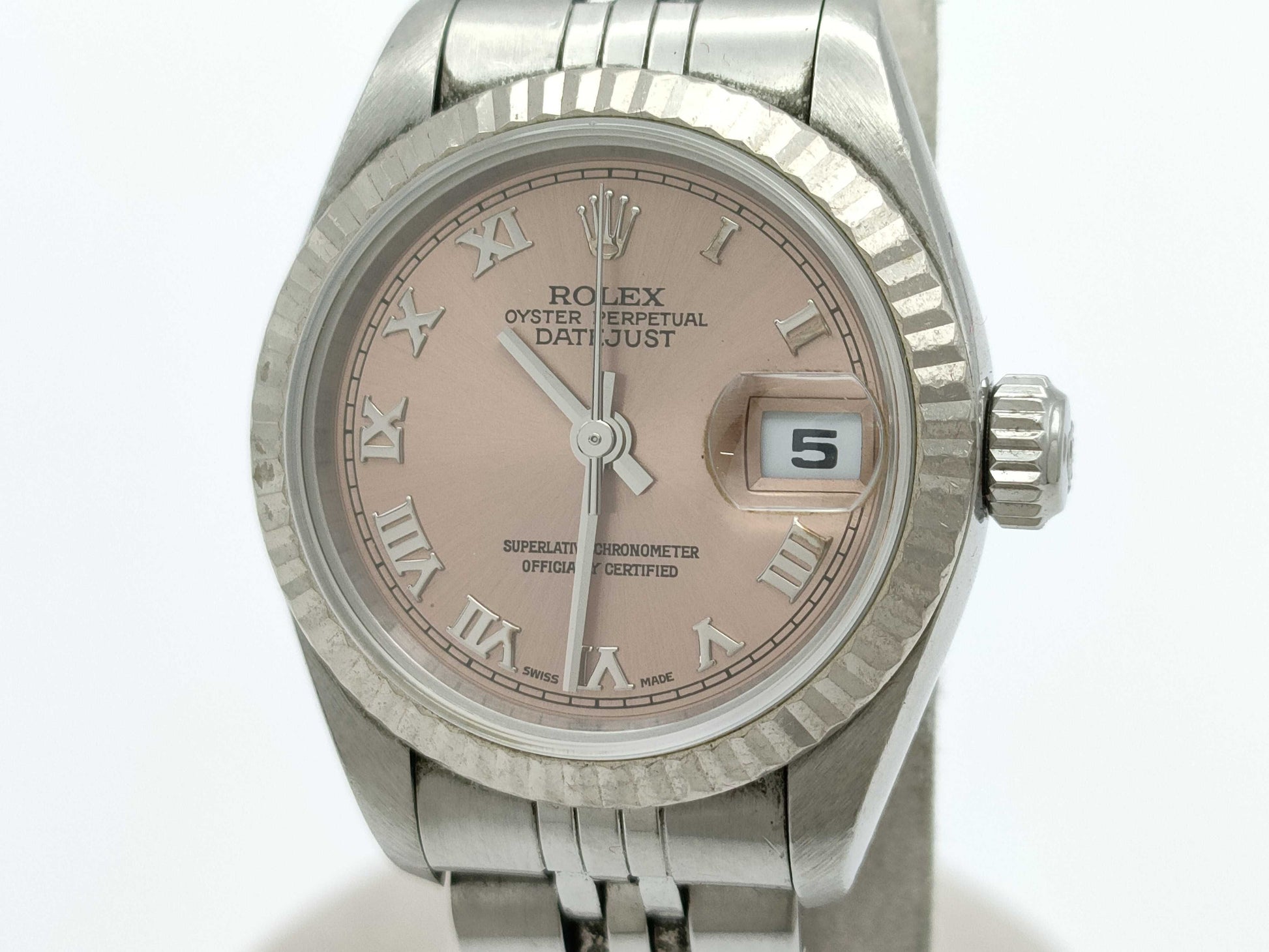 ROLEX 79174 Datejust P116075 Pink Dial Unoperated Women's Watch