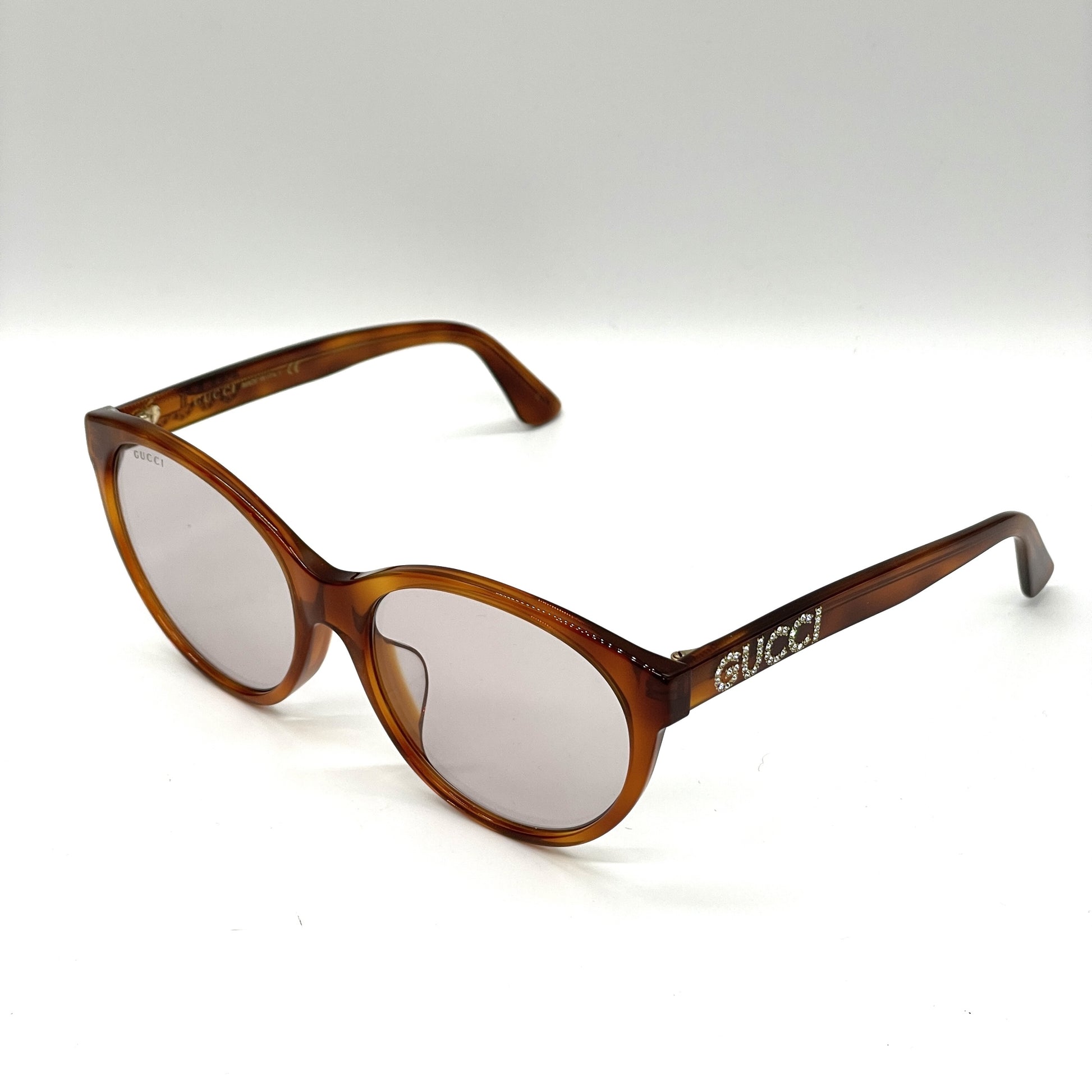 GUCCI Fox-Shaped Rhinestone Sunglasses GG0419SA Sunglasses & Glasses