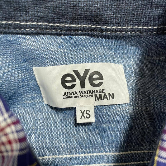 eYe JUNYA WATANABE MAN AD2018 WC-B913 Short Sleeve Check Shirt SS Eye Junya Watanabe XS Tops