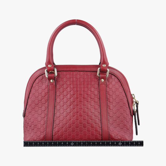 GUCCI Micro Guccissima Red Leather Shoulder Bag 449654F022015637
