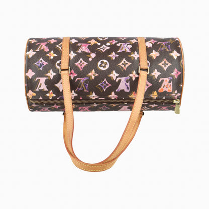 LOUIS VUITTON Papillon GM Monogram/Brown x Multi Monogram Watercolor Tote Bag M95753 MB2028