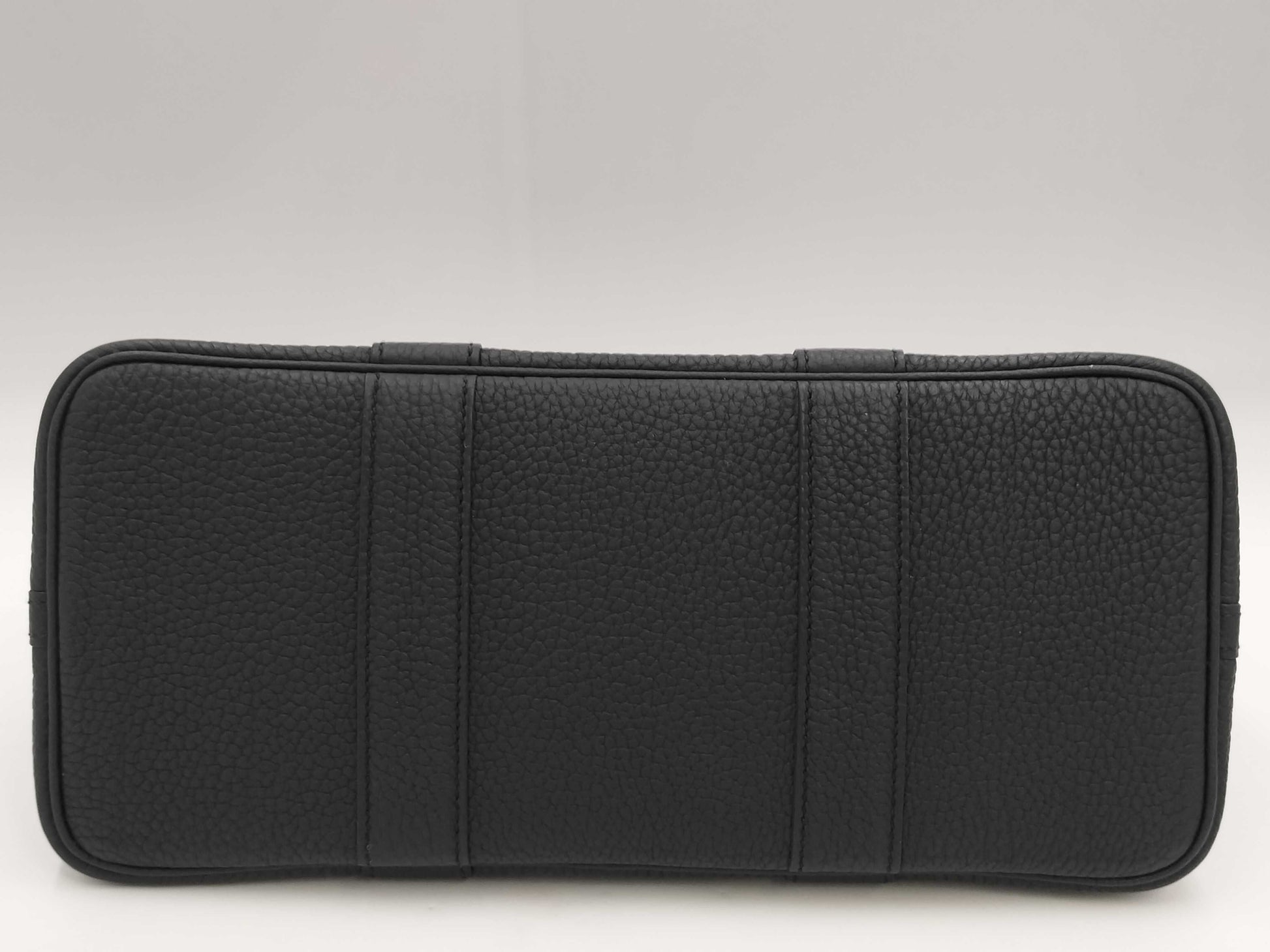 HERMES Garden Party 30 TPM Noir Black Negonda W Stamped Tote Bag