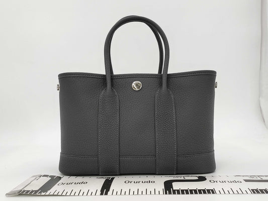 HERMES Neo Garden 23 Negonda Ardoise K Stamped Tote Bag
