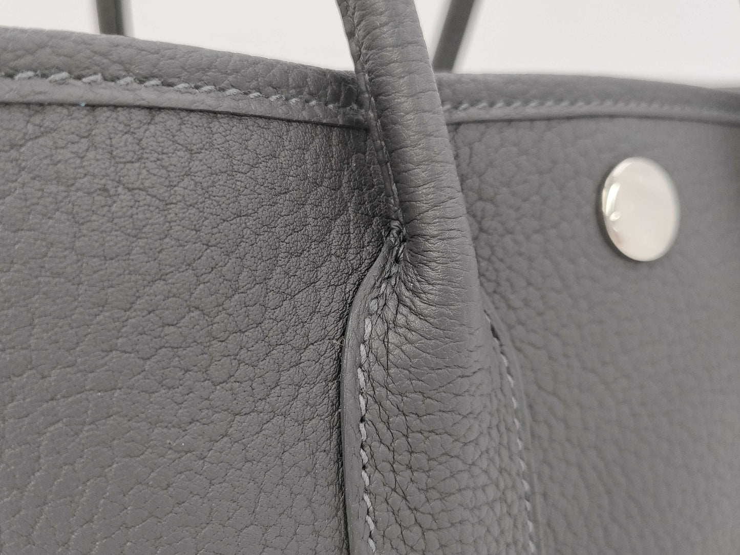 HERMES Neo Garden 23 Negonda Ardoise K Stamped Tote Bag