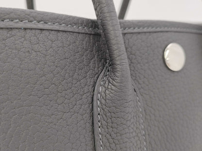 HERMES Neo Garden 23 Negonda Ardoise K Stamped Tote Bag
