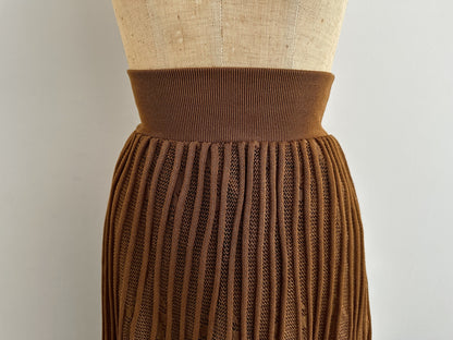 Mame Kurogouchi Knit Pleated Skirt, 1 Size