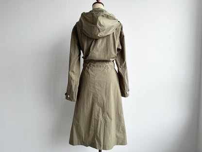rag&bone Hooded Nylon Coat, Khaki, Size XS