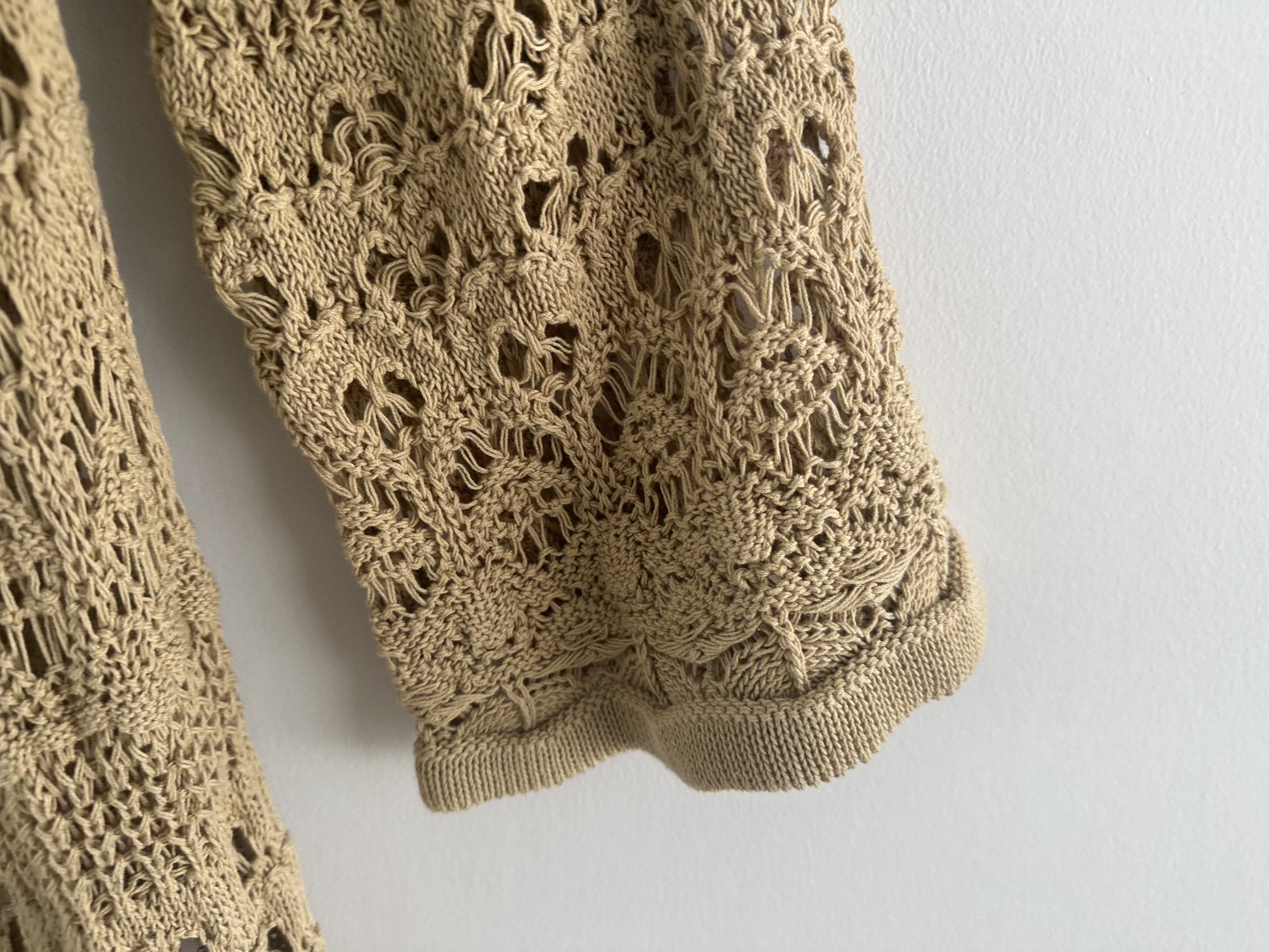 Uhr Crochet Knit Coat, Long Cardigan, Free Size, with Tags