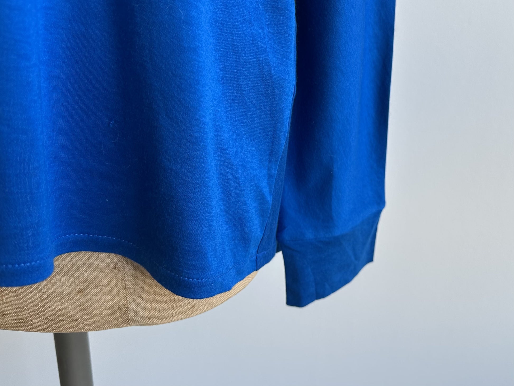 COGTHEBIGSMOKE Back Flare Turtleneck Top Blue Top