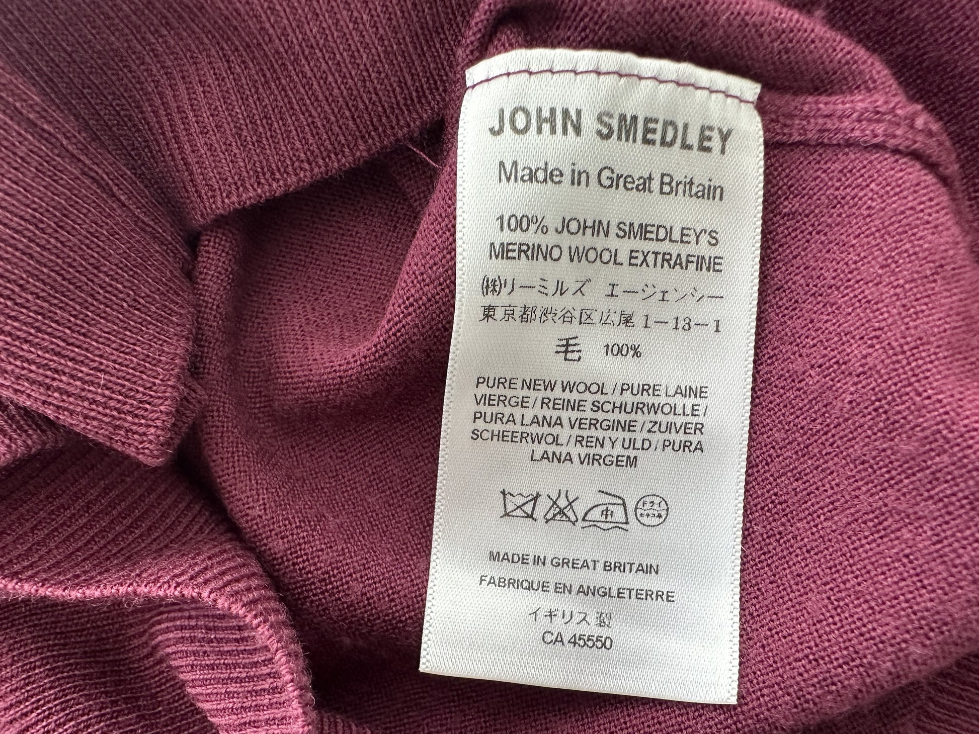 JOHN SMEDLEY John Smedley Classic Crew Neck Cardigan, Women's Size Small