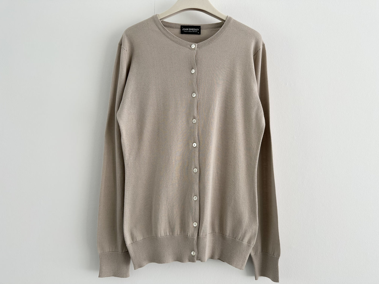 JOHN SMEDLEY John Smedley Classic Crew Neck Cardigan, Women's Size Small
