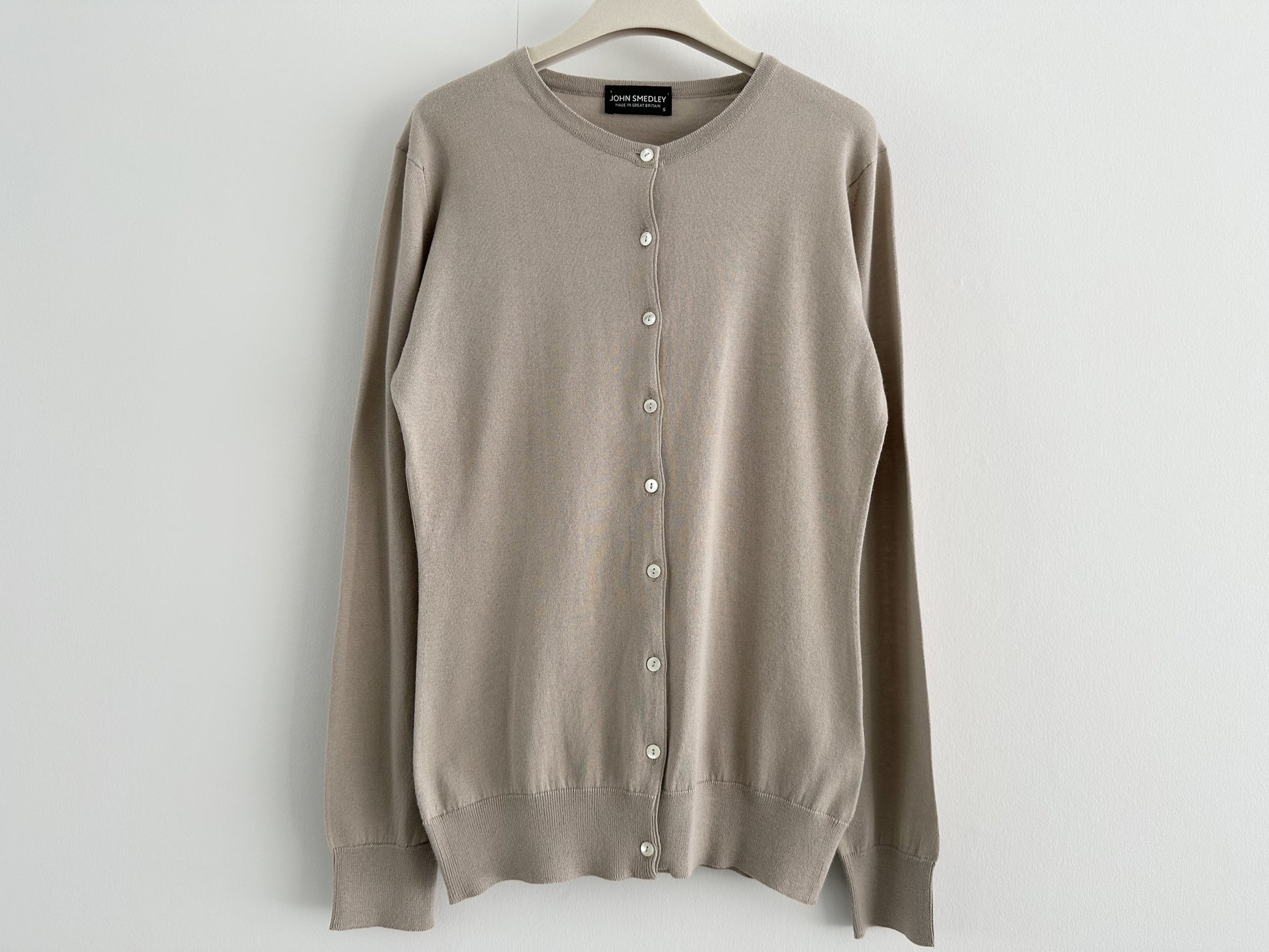 JOHN SMEDLEY John Smedley Classic Crew Neck Cardigan, Women's Size Small