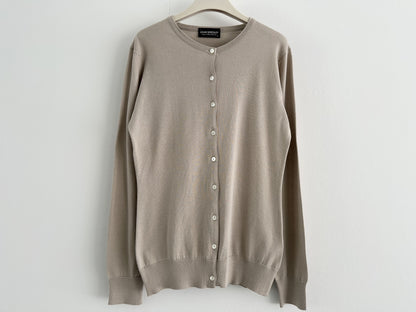 JOHN SMEDLEY John Smedley Classic Crew Neck Cardigan, Women's Size Small