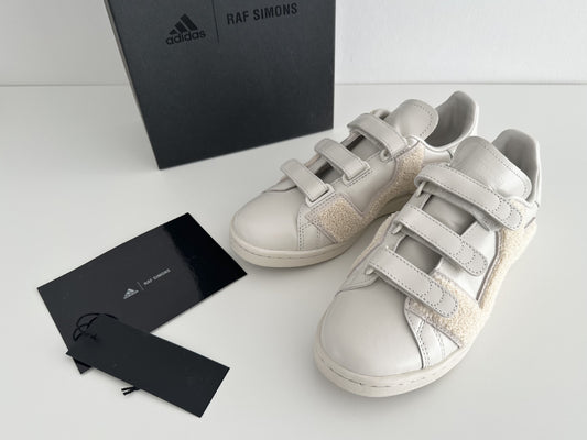 RAF SIMONS x adidas collaboration sneakers, white, UK size 5