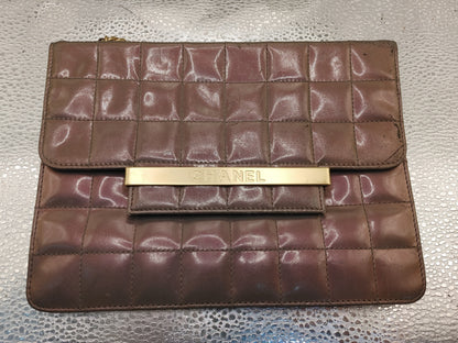 CHANEL Chocolate Bar Cube Coco Mark Shoulder Bag with Seal 5803068 Patent Leather Pink Handbag