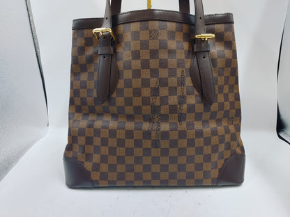 LOUIS VUITTON Damier Hampstead MM N51204 SP0067 PVC Brown Tote Bag