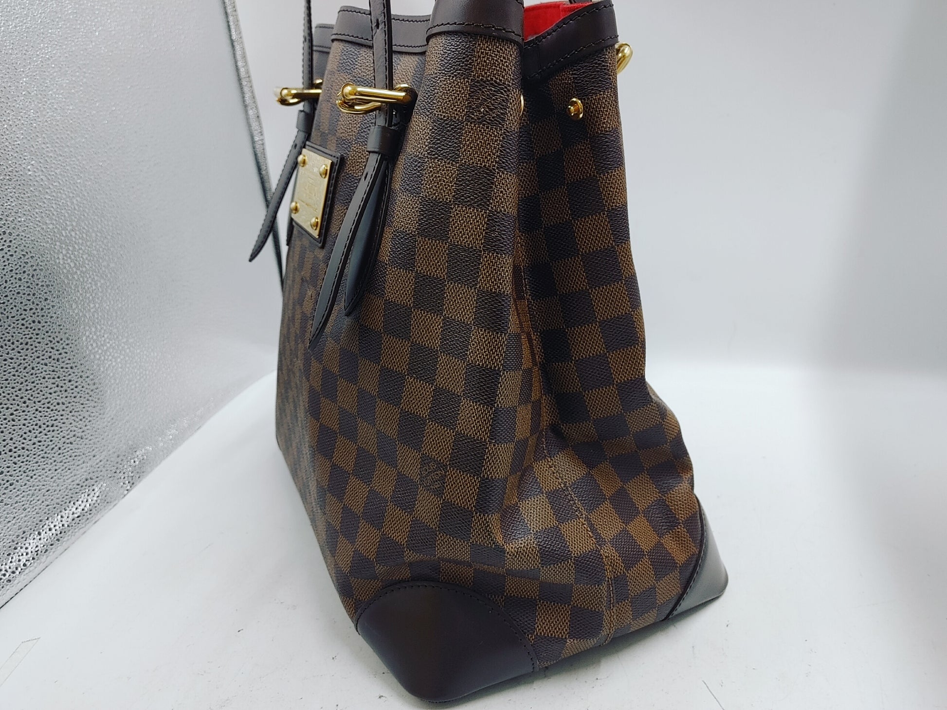 LOUIS VUITTON Damier Hampstead MM N51204 SP0067 PVC Brown Tote Bag