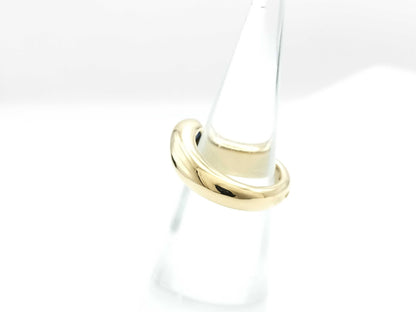 Cartier Ellipse #49 Sapphire Yellow Gold 750 10.6g Ring 