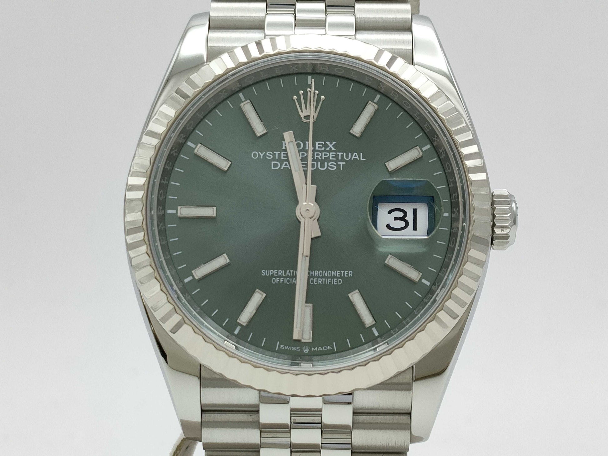ROLEX Datejust 126234 Y633Y093 Mint Green Men's Watch
