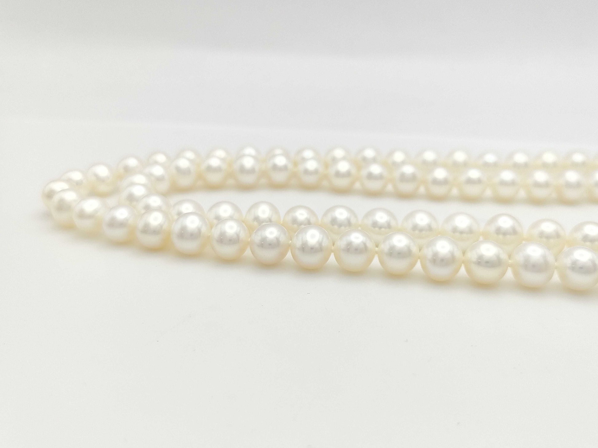 Tiffany & Co. Semi-Round Pearl Necklace, Approx. 7.3-8.5mm Diameter, 925, 206.5g 