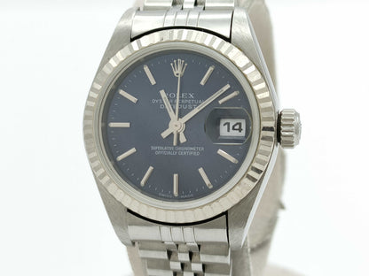 ROLEX Datejust 79174 P126243 Blue Dial Women's Watch