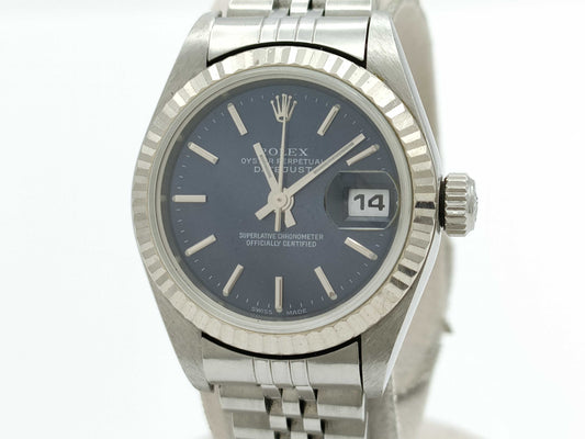 ROLEX Datejust 79174 P126243 Blue Dial Women's Watch