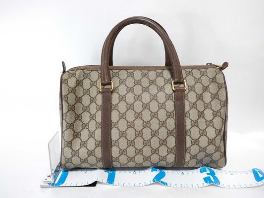 GUCCI GG Supreme Boston Bag Brown