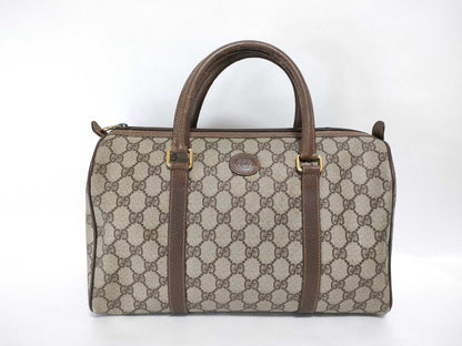 GUCCI GG Supreme Boston Bag Brown