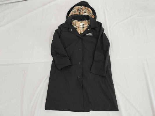 BURBERRY London England Nylon Taffeta Coat with Garment Case, Size 36