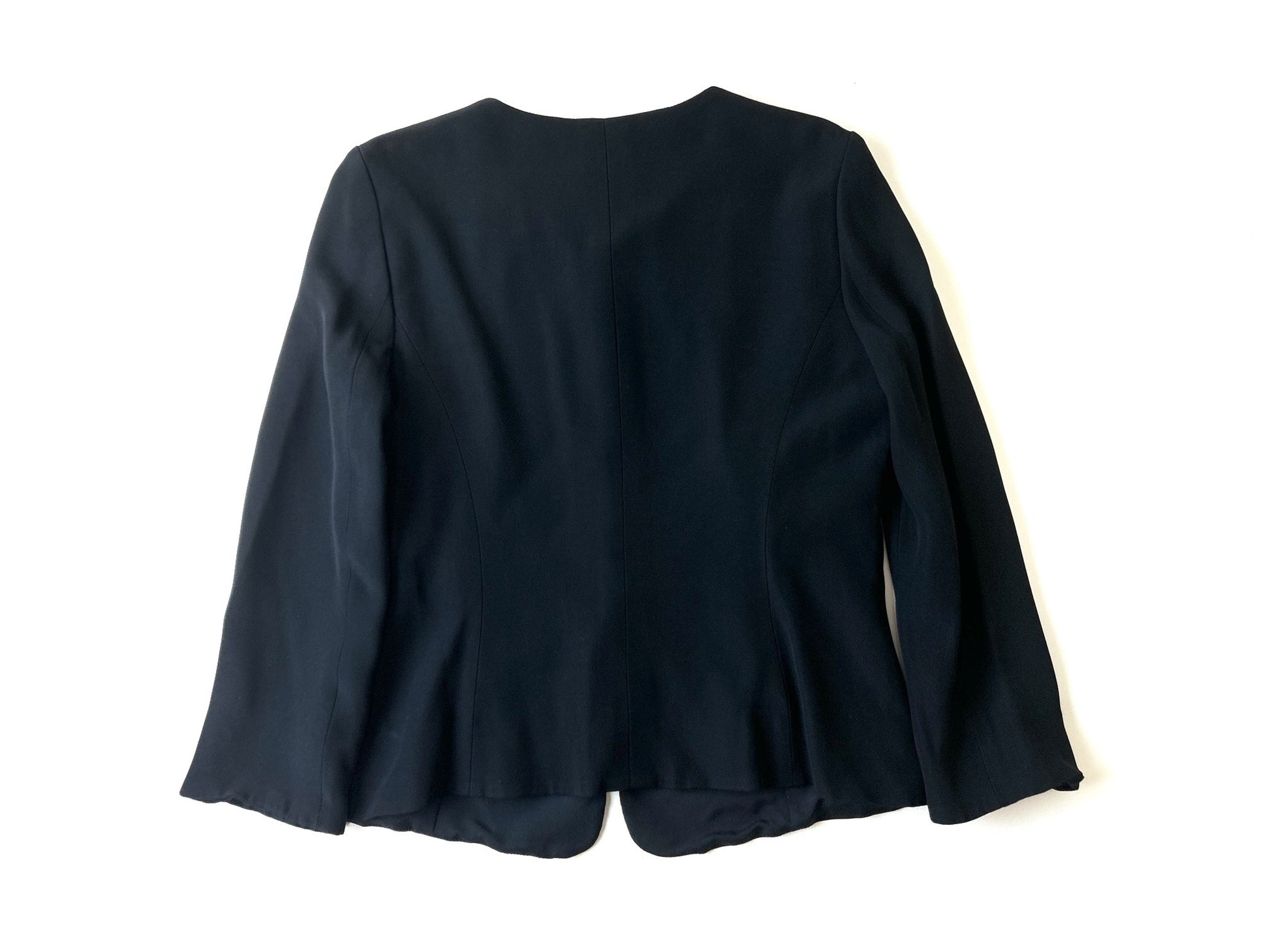 ARMANI COLLEZIONI Formal Collarless Jacket, Women's, Size 40