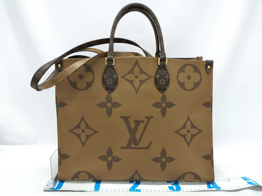 LOUIS VUITTON Monogram On the Go Handbag Tote Bag