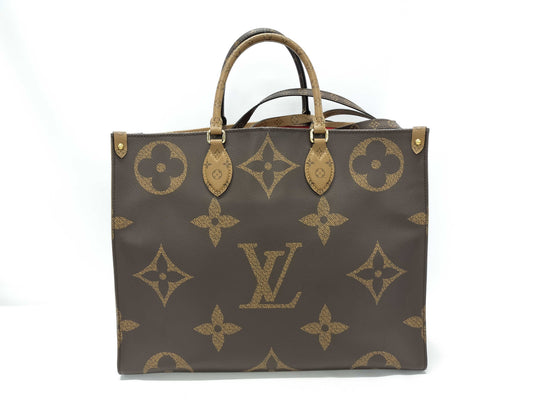 LOUIS VUITTON Monogram On the Go Handbag Tote Bag
