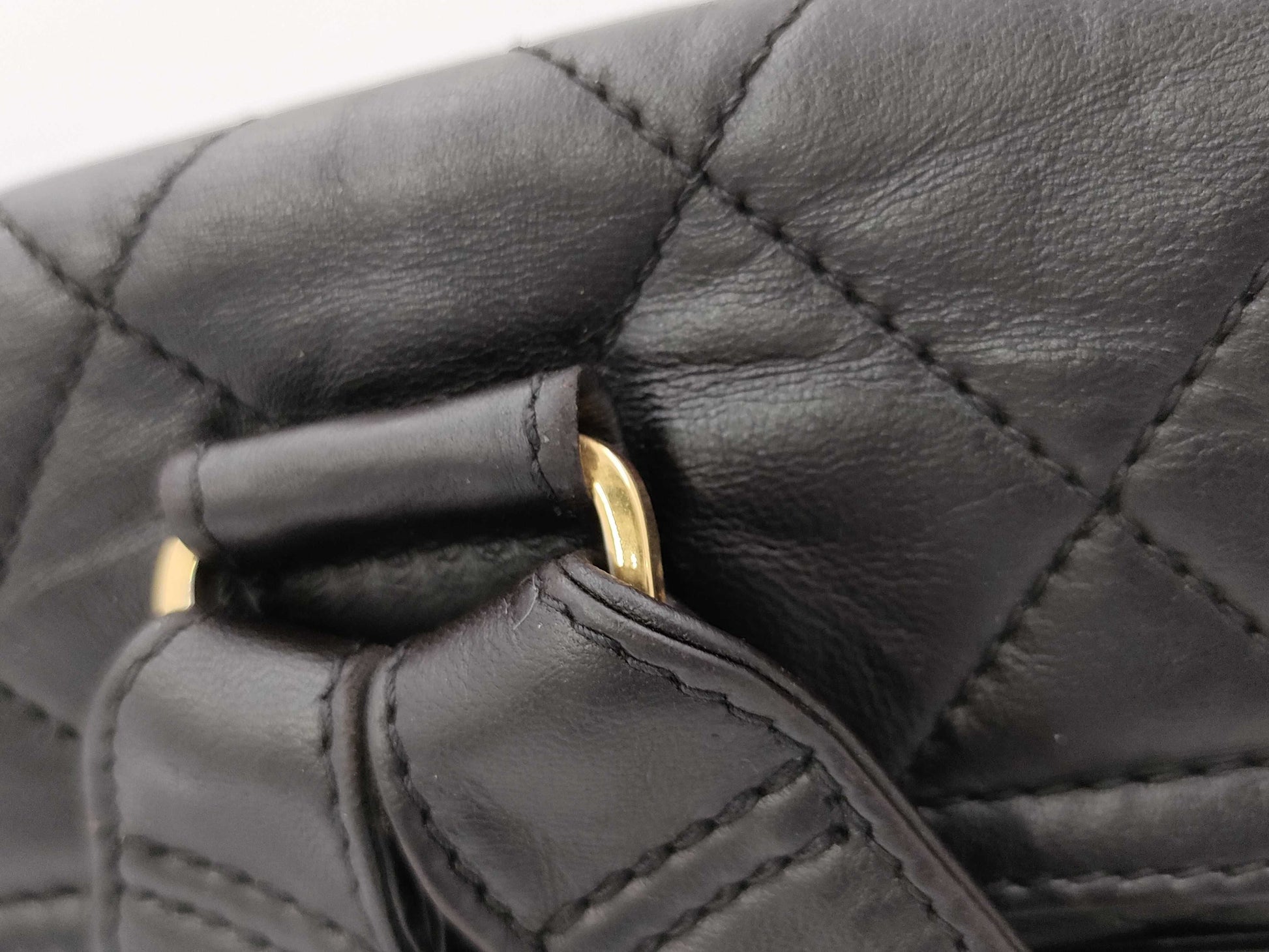 CHANEL Black Backpack with Sticker
