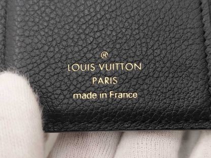 LOUIS VUITTON Louis Vuitton Monogram Empreinte Portefeuille Claire Bifold Wallet in Black with RFID Tag and Box