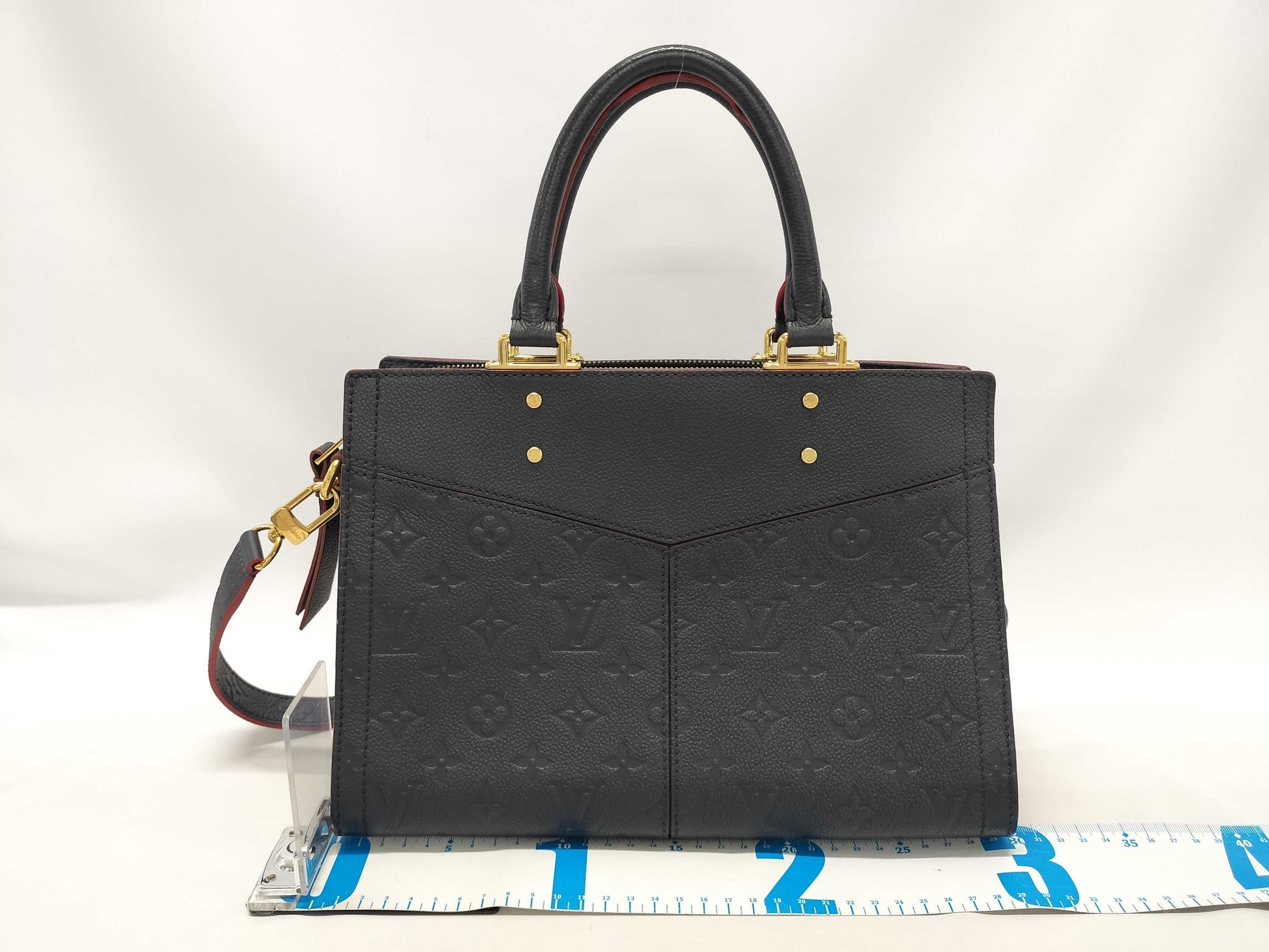 LOUIS VUITTON Monogram Empreinte M54195 Three PM Handbag
