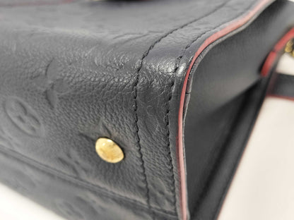 LOUIS VUITTON Monogram Empreinte M54195 Three PM Handbag