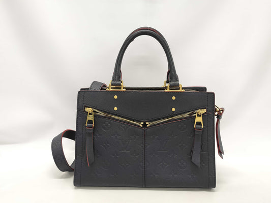 LOUIS VUITTON Monogram Empreinte M54195 Three PM Handbag