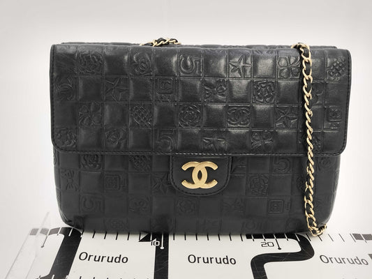 CHANEL CHANEL Chocolate Bar Icon Motif Chain Shoulder Bag Shoulder Bag