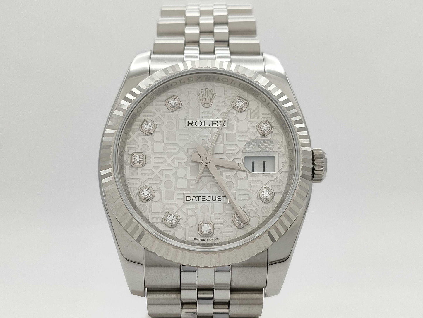ROLEX 116234G 915Y0494 Silver Horicon Men's Watch