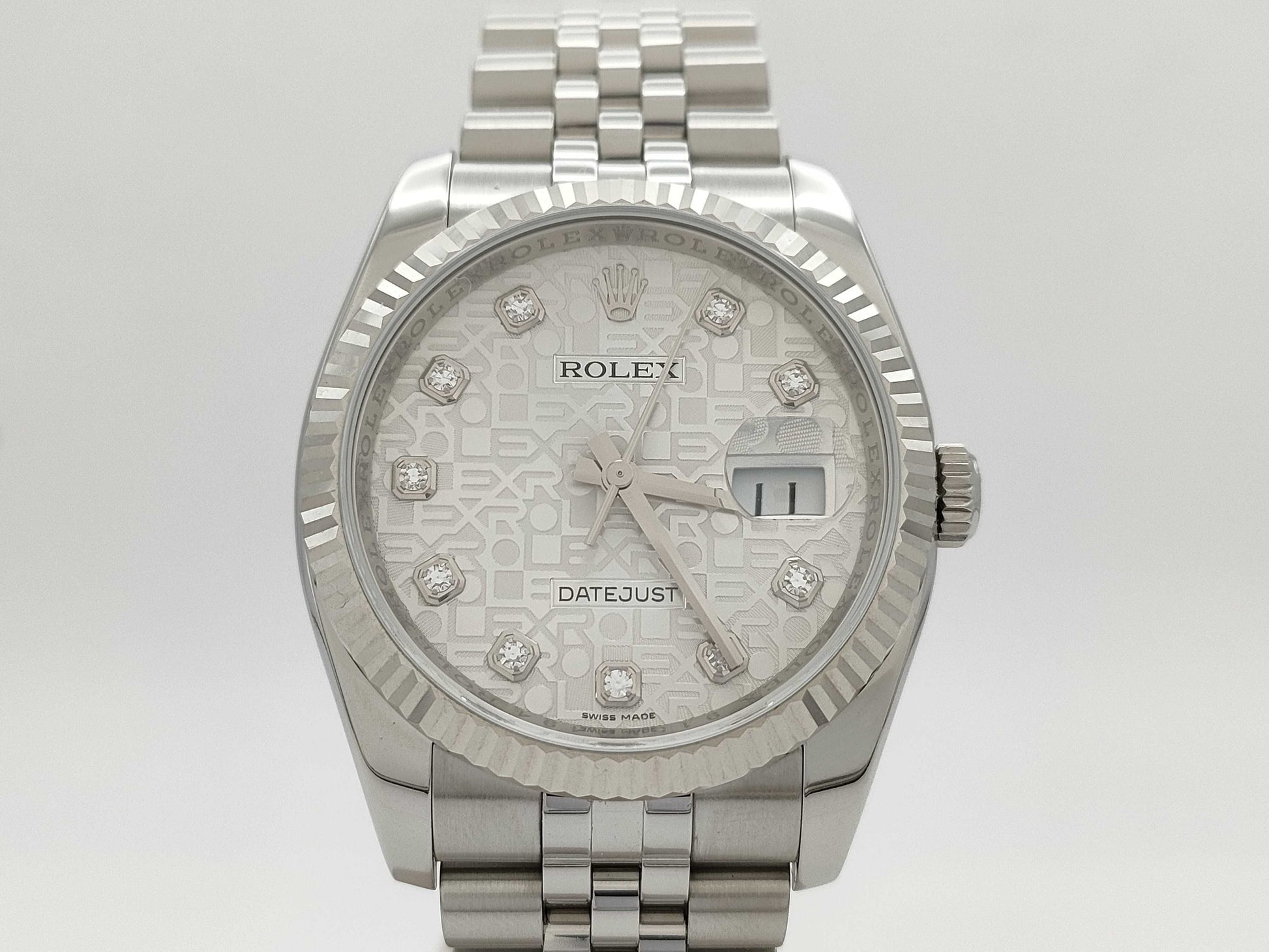 ROLEX 116234G 915Y0494 Silver Horicon Men's Watch