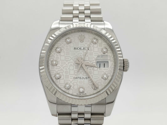 ROLEX 116234G 915Y0494 Silver Horicon Men's Watch