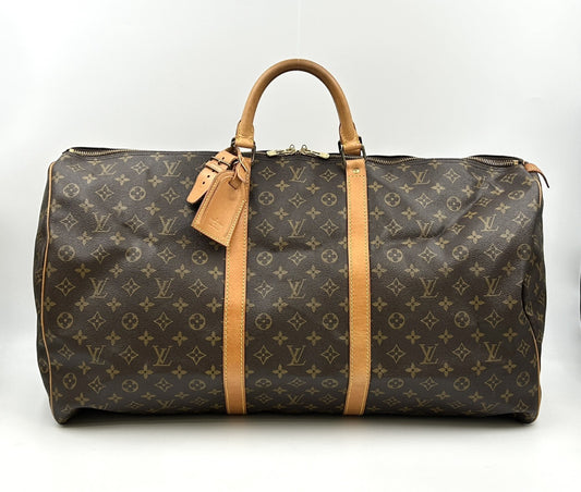 LOUIS VUITTON Keepall 60 Monogram Boston Bag