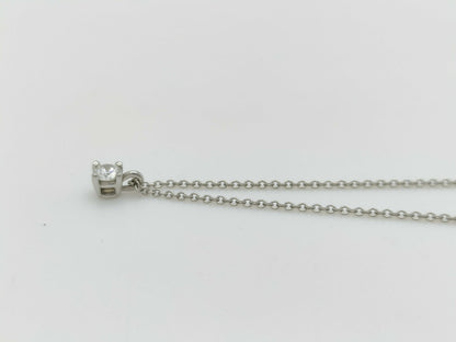 Tiffany & Co. Solitaire 1PD PT950 2.7g Necklace 