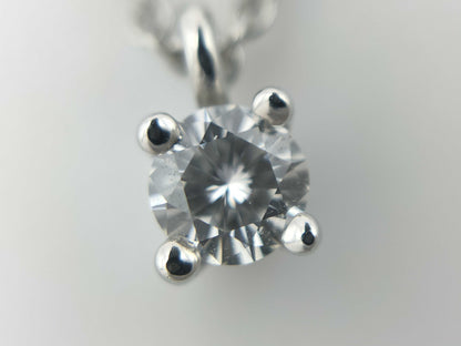 Tiffany & Co. Solitaire 1PD PT950 2.7g Necklace 