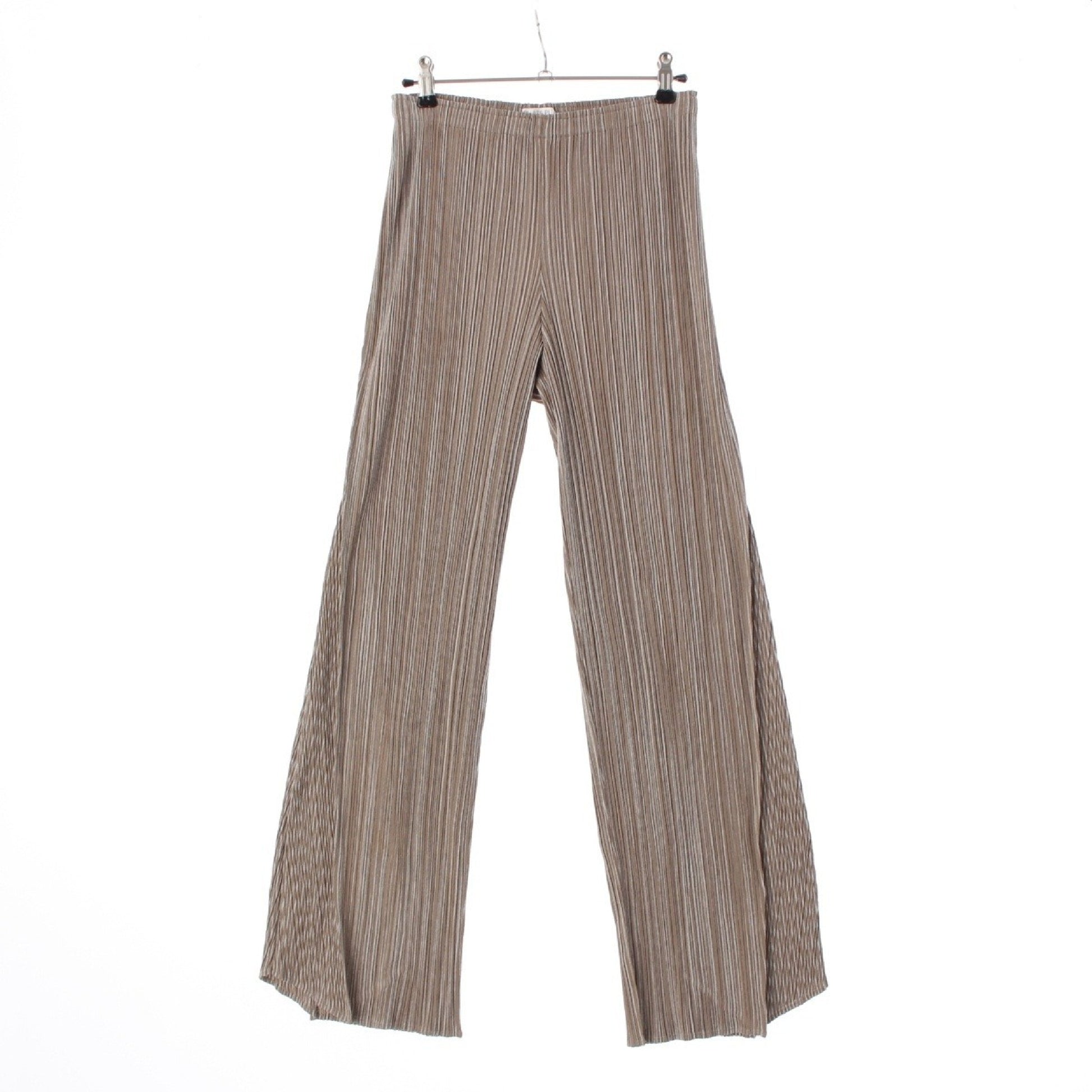 PLEATS PLEASE ISSEY MIYAKE Pleated Stripe Pants PP01-JF531 Beige 4 Pants